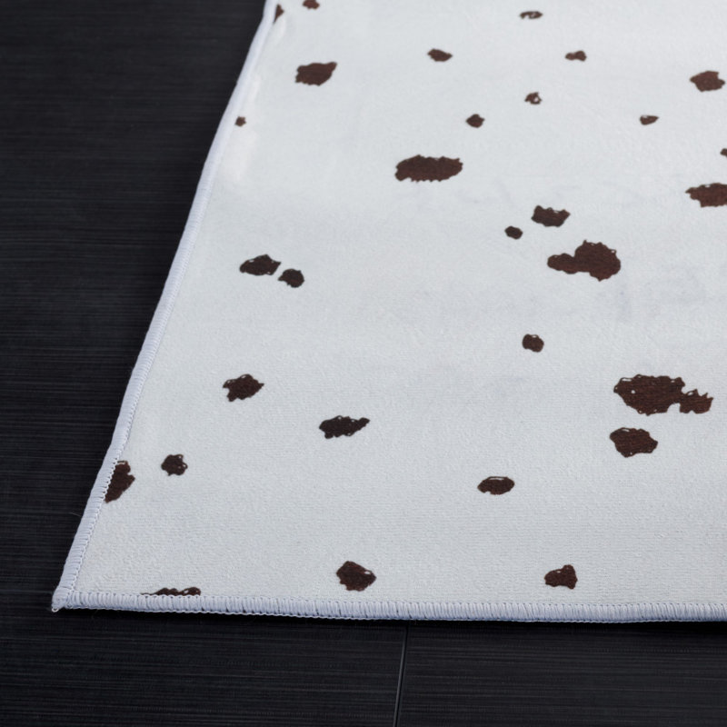 Faux Hide Performance Machine Washable Abstract Rug, Rectangle 5' x 8'