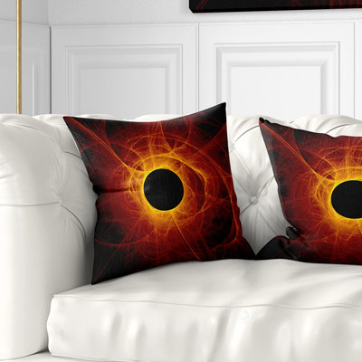 L'oeil de Dieu, art numérique - coussin imprimé abstrait