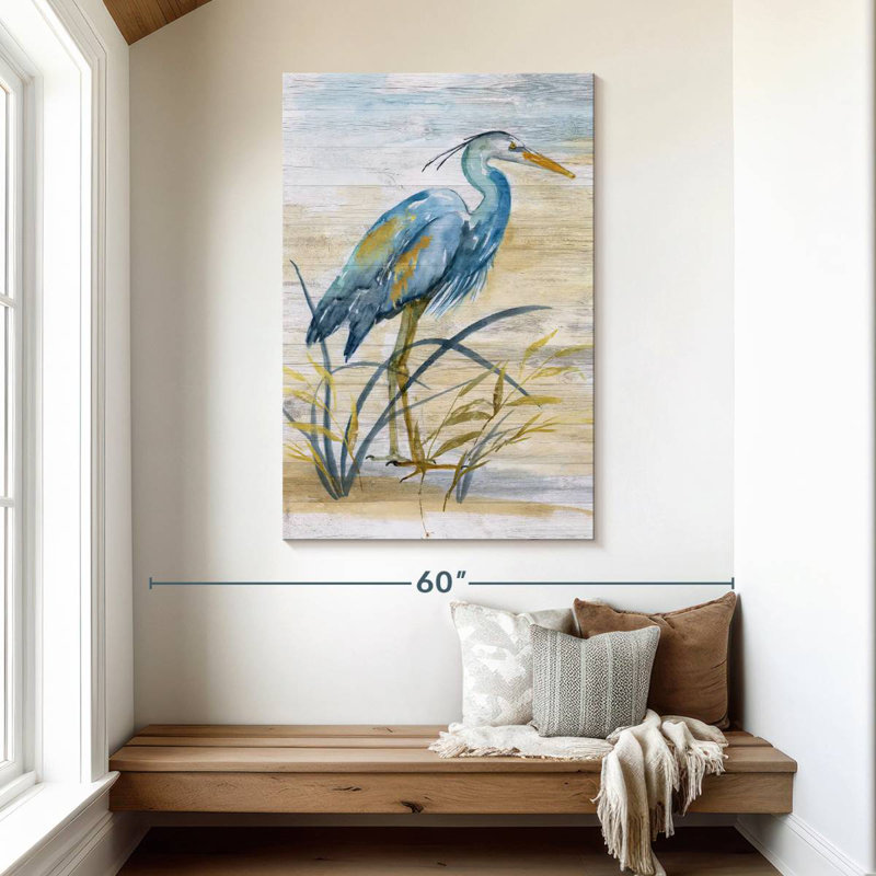Brampt Blue Heron I, 48" H x 32" W
