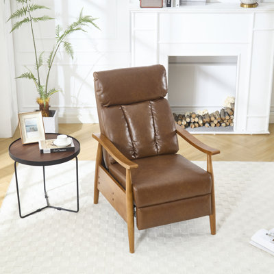 Fauteuil d'appoint moderne avec cadre en bois et fauteuil moderne