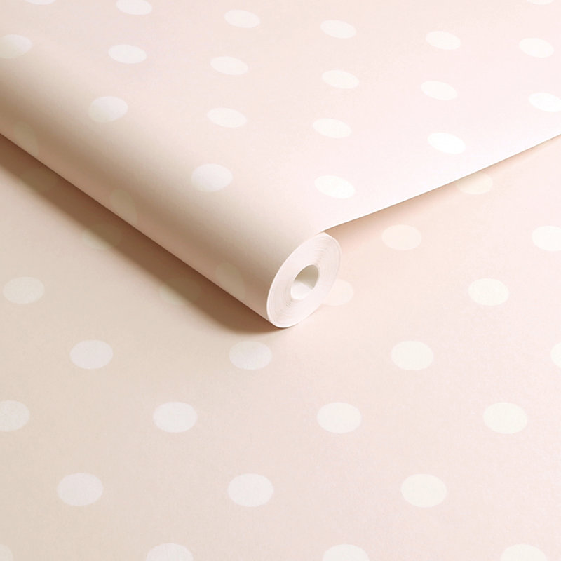 Cath Kidston Button Spot Dotty Wallpaper, Pink