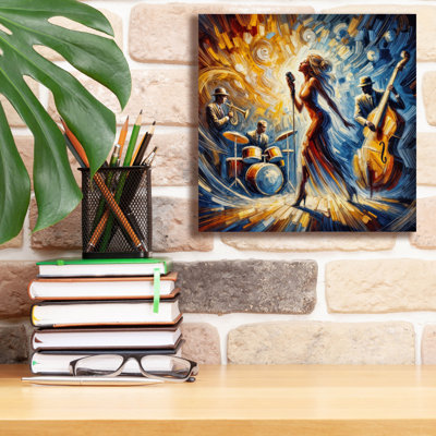  'Jazz Band Abstract' by Rey Klimt Canvas Wall Art