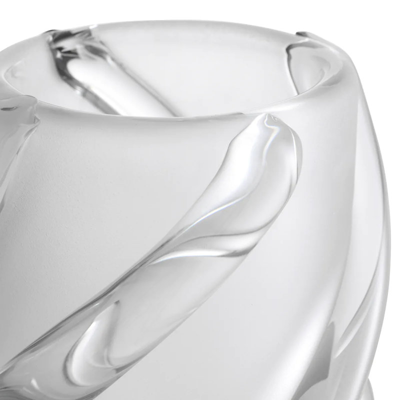 Vase Celestino Frosted White, Overall height- 7.68"