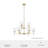 Xidane 9 Light 2-Tier Sputnik Modern Linear Chandelier
