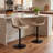 Modern Height Adjustable Swivel Bar Stools Upholstered Leather Barstool Kitchen Island Chairs with Metal Frame-1879254792