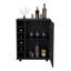 Chariot-bar moderne avec rangement intégré pour le vin, armoire spacieuse et roulettes lisses-2021504023