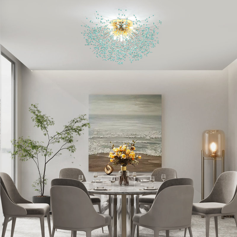 Momin 8-Light Sputnik Firework Flush Mount