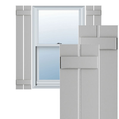 Volets en PVC True Fit à deux planches espacées