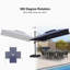 Hanselka 3.7m Square Cantilever Parasol With Base-637928683