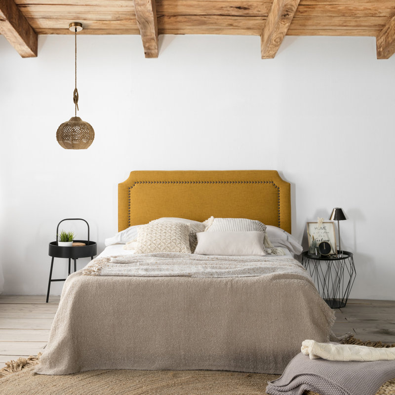 Aurelus Upholstered Headboard, 60 x 140 cm, Mustard
