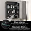 Armoire à pharmacie encastrée sans cadre à DEL avec miroir et tablettes réglables, USB, désembueur Hellmuth-96358483-97374246