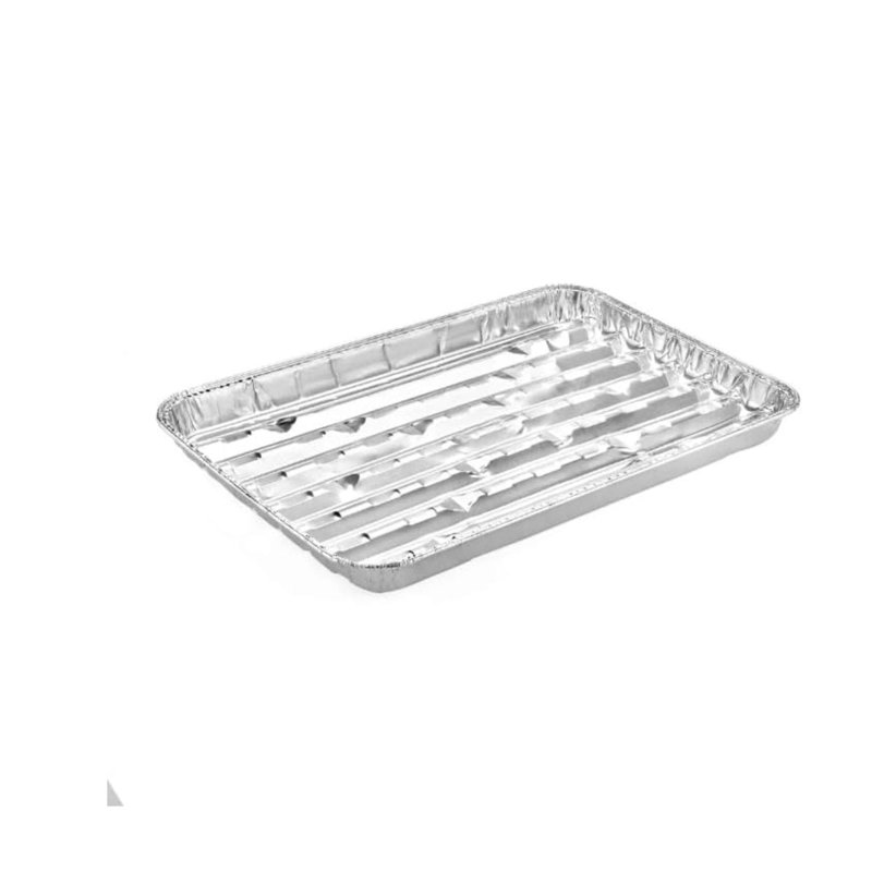 Large Rectangle Aluminum Broiler Pan – Disposable Roasting Pan For Oven, Baking, Broiling, Grilling, Meal Prep, Catering, Buffet, Takeout, And Food Service (36)