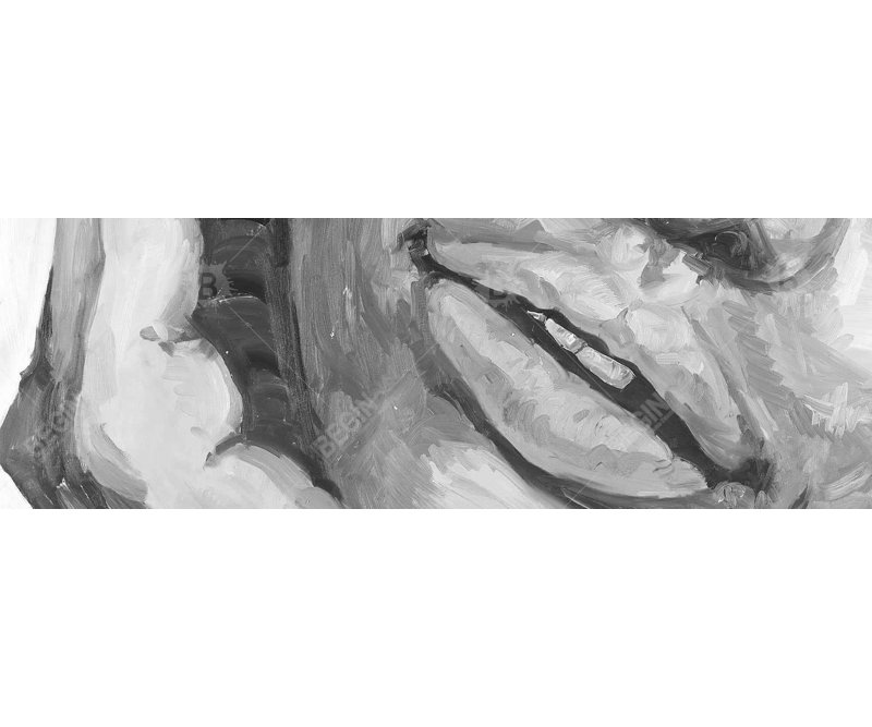 Irresistible Lips Gray Framed Canvas - Bedroom Home Decor