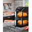 Grande friteuse à double air de 12 pte, sécheuse à air double 10 en 1 avec 2 paniers et technologie SyncHeat pour une cuisson uniforme, conception compacte empilée, finition intelligente et cuisson assortie, antiadhésif sans PFAS, va au lave-vaisselle, vert foncé