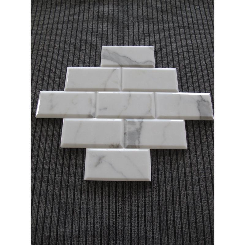 3 in. x 6 in. Honed Marble Tile