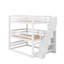 Lit superposé triple double avec escalier de rangement-60453298