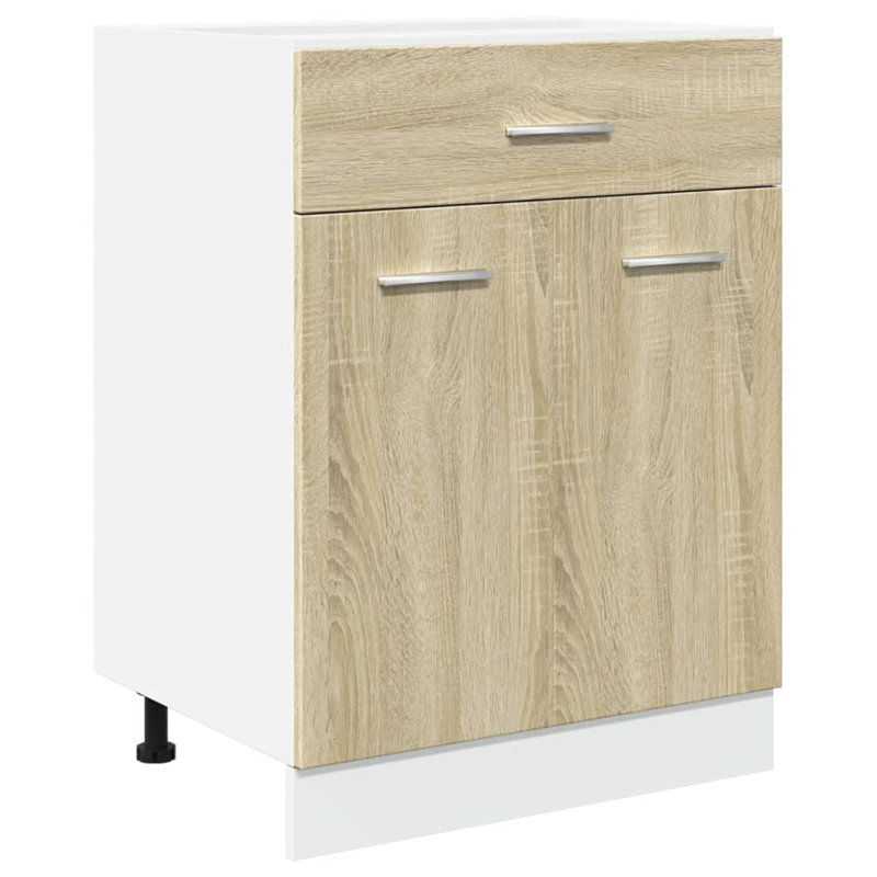 Arush Drawer Bottom Cabinet Lyon 60x46x81.5 cm Engineered Wood, sonoma oak
