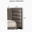 Commode de style transitionnel 1pc Poignées ovales à 5 tiroirs