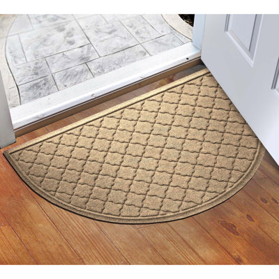 WaterHog® Cordova 24 in. x 39 in. Half Round Indoor Outdoor Door Mat