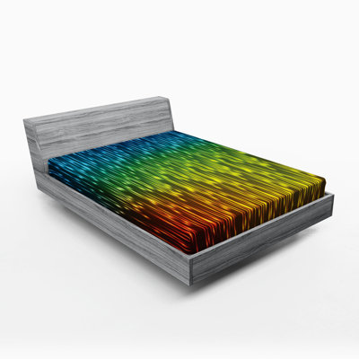 Microfiber Abstract Fitted Sheet