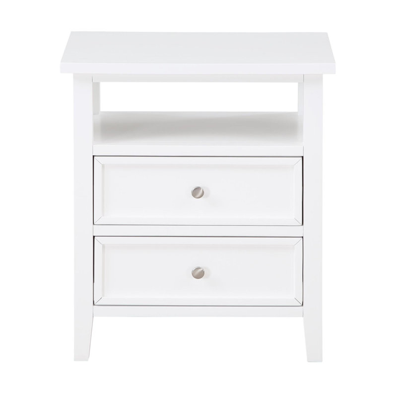 Table de chevet élégante et chic, Blanc