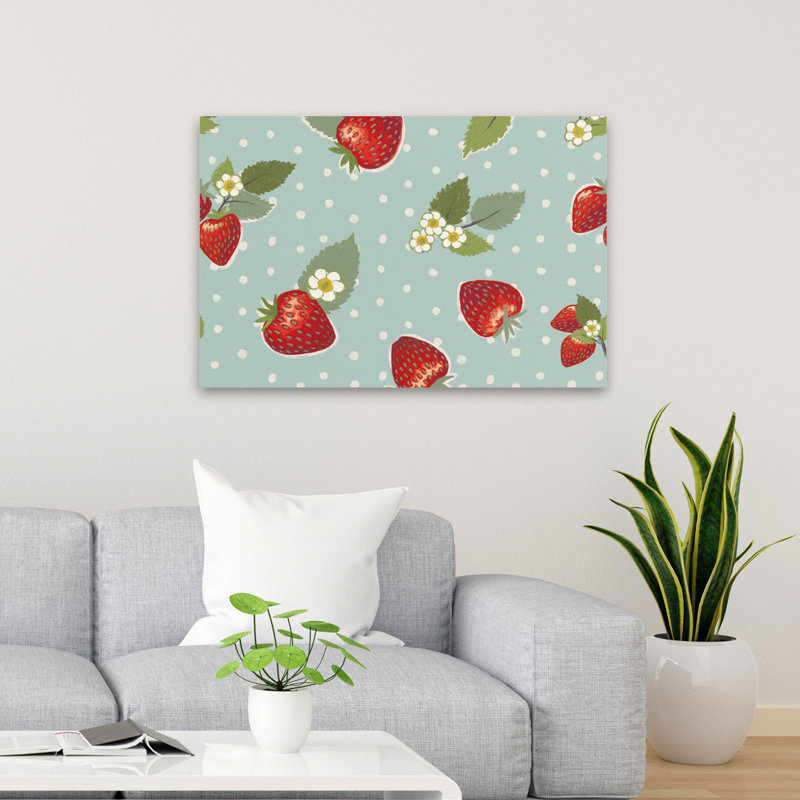 «Sweet Life Step 04 - Berries Blossoms Blue Buds Art», H 24 po x l 36 po