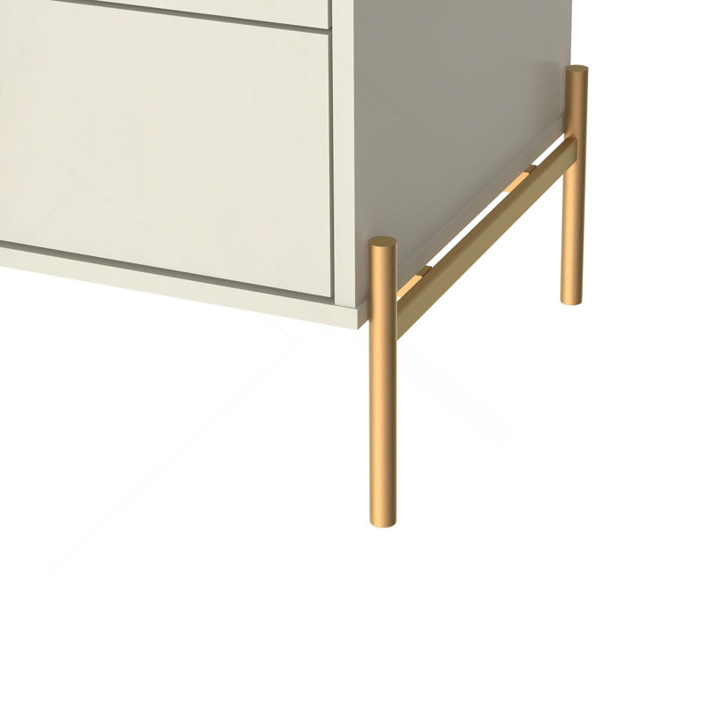 Nightstand In Off White, Off White