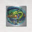 Highland Dunes «Angry Mahi-Mahi» par Flyland Designs, art mural en métal-967796410