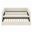 Full size daybed, upholstered tufted sofa bed with trundle, daybed with button & copper nail on square arms-791205148
