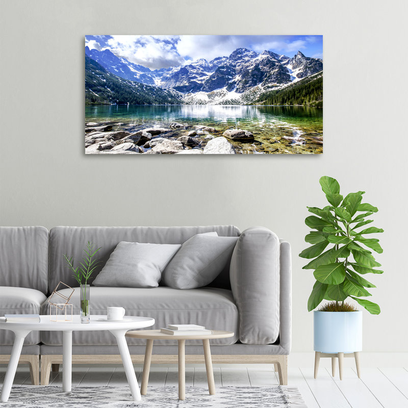 Sea Eye Of The Tatra Mountains - No Frame Print on Canvas