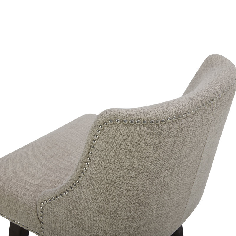 Tabouret de bar et de comptoir Arvelle, Tissage de performance brun clair, Tabouret de comptoir (siège d'une hauteur de 26 p