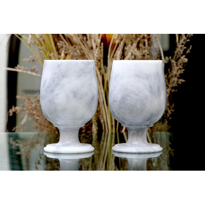 Daaniya 10 oz. Handmade Marble Snifter Set