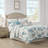 Pebble Beach Cotton Sateen 210 TC Reversible 6 Piece Quilt Set with Throw Pillows-1067075975-986149101