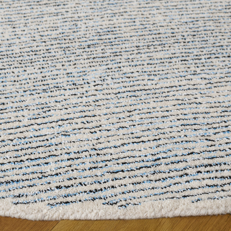 Tapis abstrait abstrait touffeté à la main Performance, Rond 6 pi