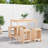 Ayano Brayden Studio Bar Set with Wood Frame and Solid Wood Outer Material-563489108