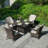 Axl 5 Piece Dining Set with Cushion