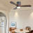 42.5" 3 - Blade Dimmable LED Light Standard Ceiling Fan with Remote Control and Light Kit Included