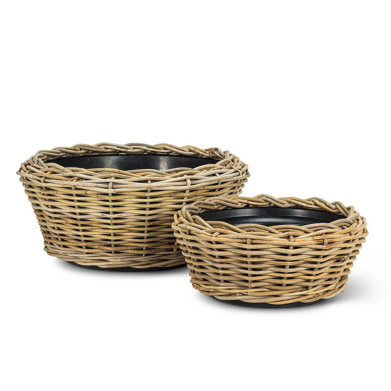 Pot à fleurs en plastique Carstens, H 7 po x l 16 po x P 16 po