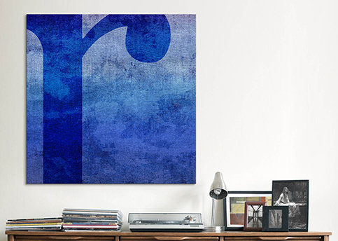 « tache », art textuel sur toile, H 18 po x l 18 po x P 1,5 po, r