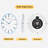 White Round Analog Wall Clocks