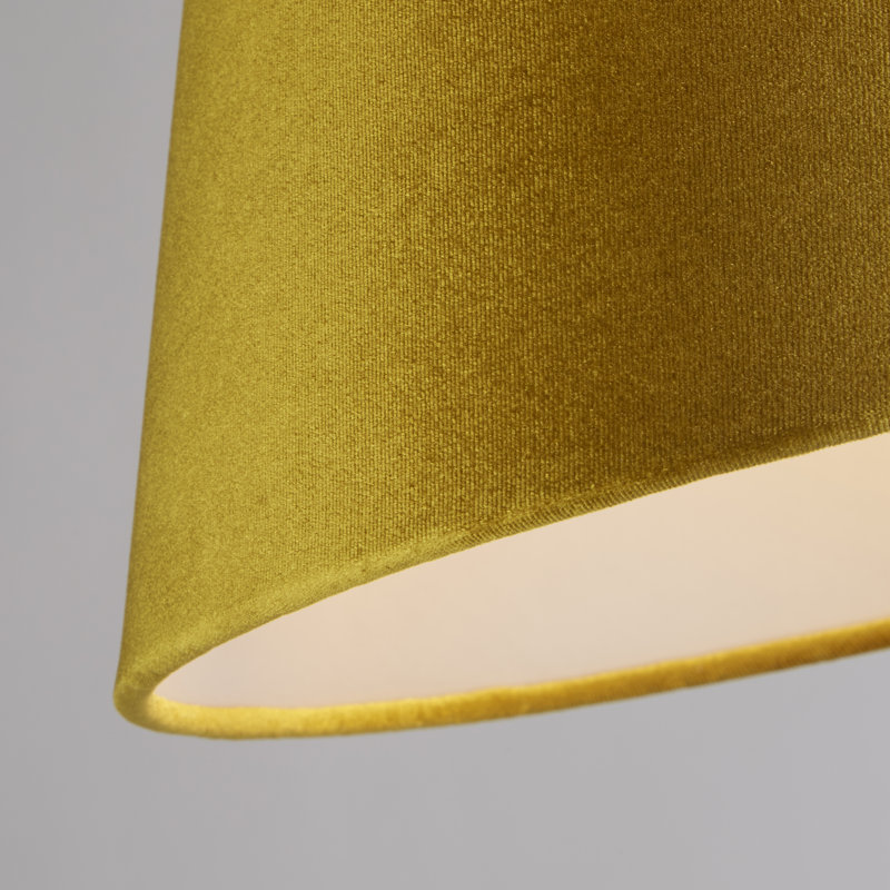 20cm H Velvet Traditional in Yellow