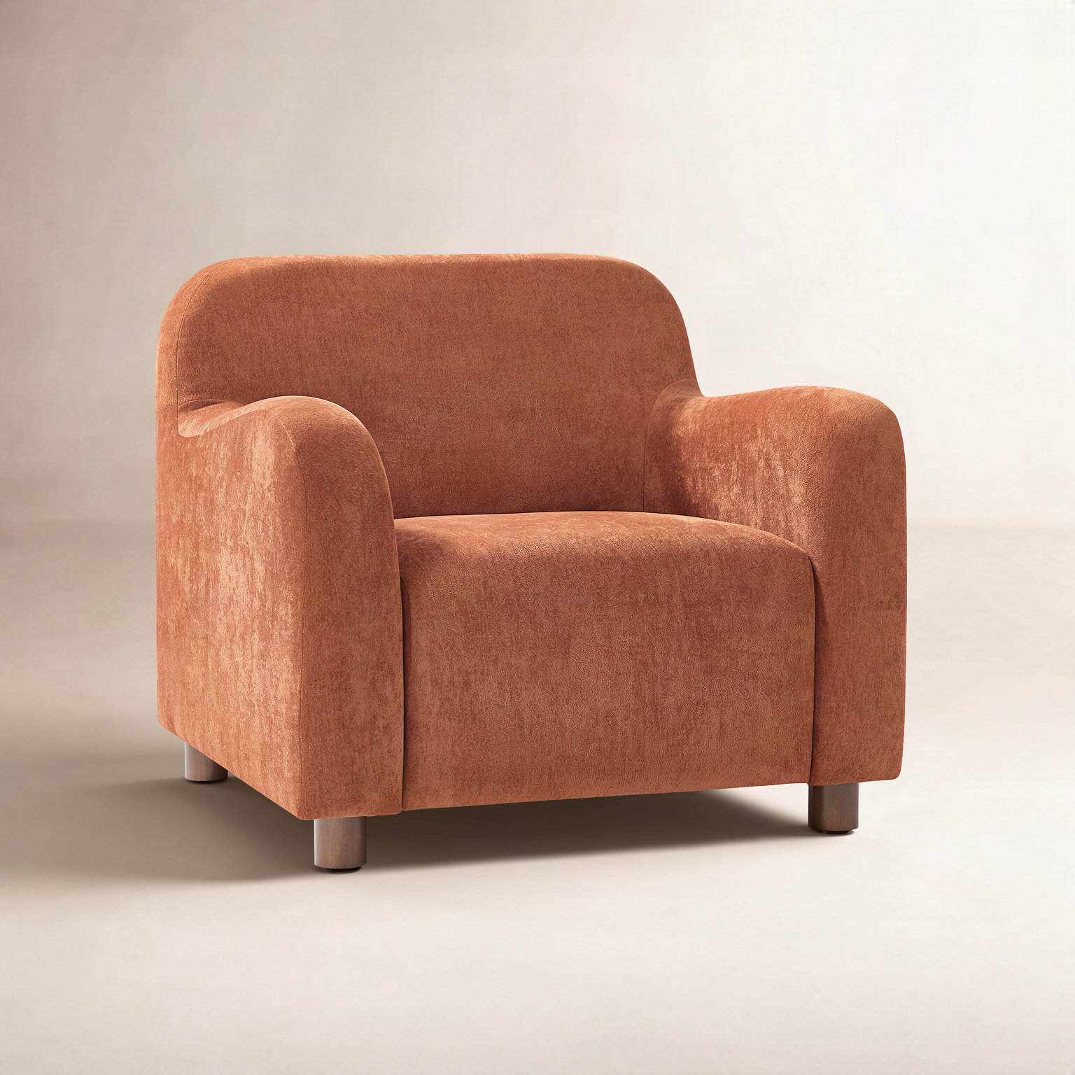 Boucle Club Chair, Rooibos