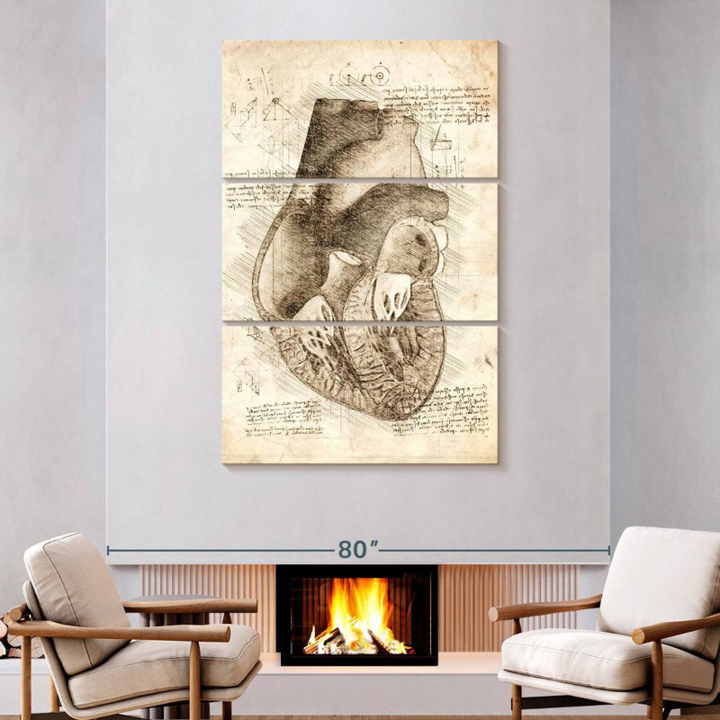 Keiri Human Heart Inside View, 74" H x 48" W