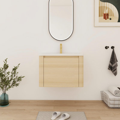 28''Single Bathroom Vanity With Ceramic Top