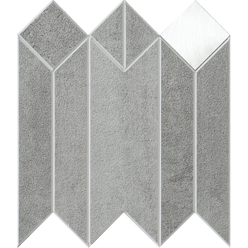 6'' W x 6'' L Engineered Stone Peel and Stick Mosaic Tile, Orion Blue