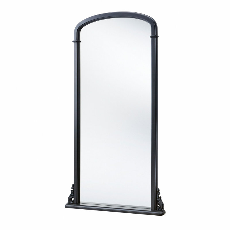 Eloquent Tall Georgian Mirror, Matte Black