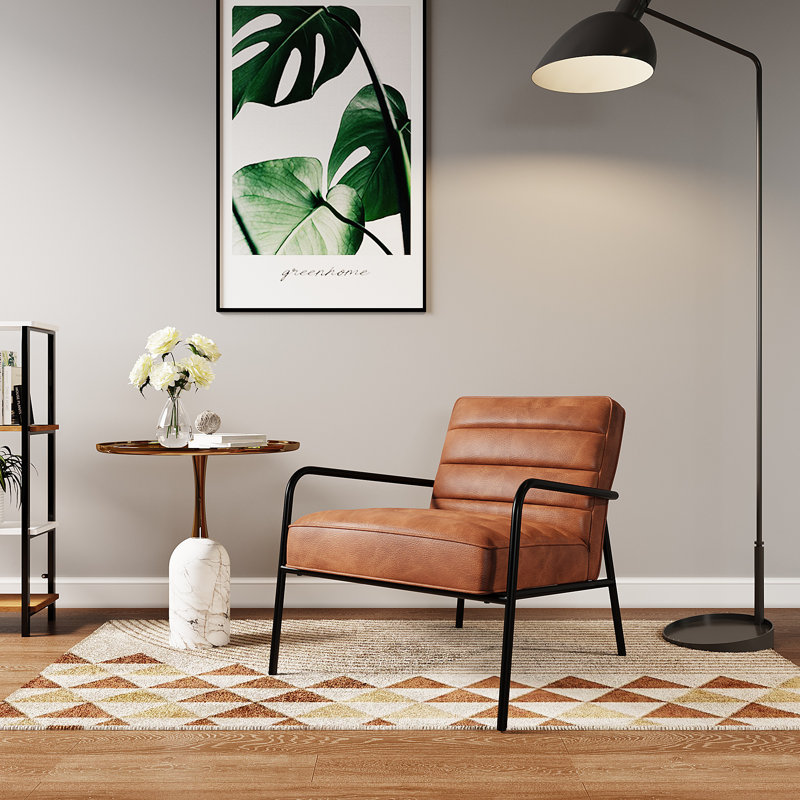 Avari Faux Leather Armchair