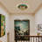 Bourbana 3-Light 16" Tiffany flush mount ceiling light-621622308