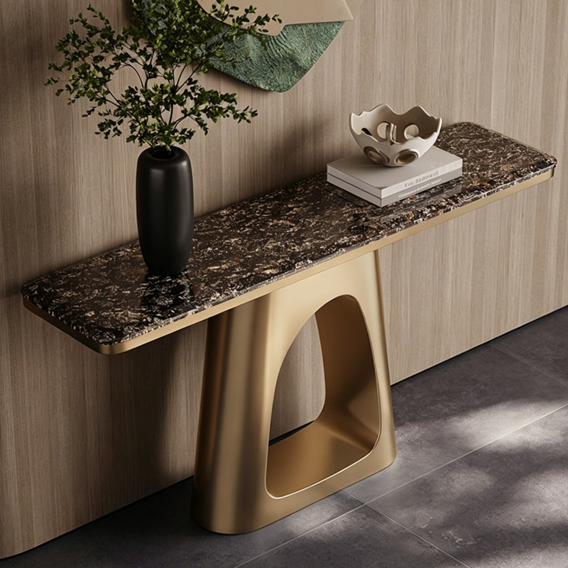 Console de hall d'entrée de luxe Italian Light, 33.5" H x 39.4" W x 13.8" D