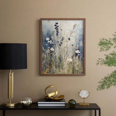 Reproduction encadrée FLORAL Series DCC-XXI - bois massif